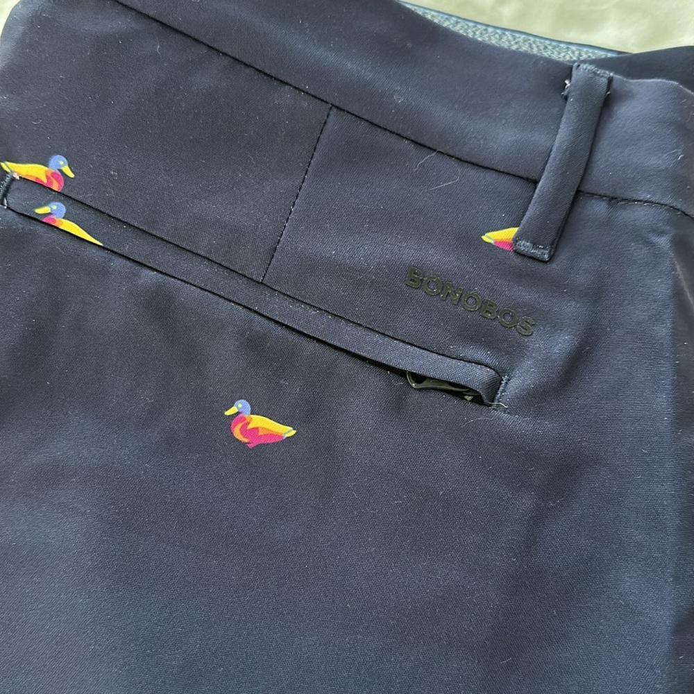 Bonobos Navy Duck Patterned Pants - Picture 4 of 5
